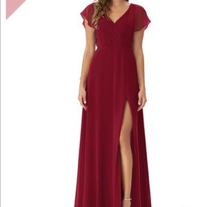 AZAZIE Size 18 (fits like a 14/16) Color: Burgundy Bridesmaid Dress